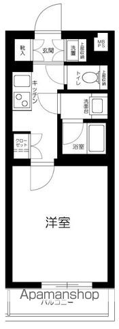 ルーブル千歳烏山 408号室 間取り