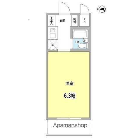 ウッドクレスト砧Ｄ棟 D208号室 間取り