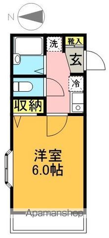 プランドール大原 103号室 間取り