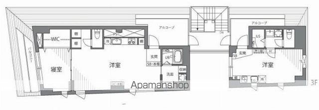 グランヴィレッジ千歳烏山 3-A号室 間取り