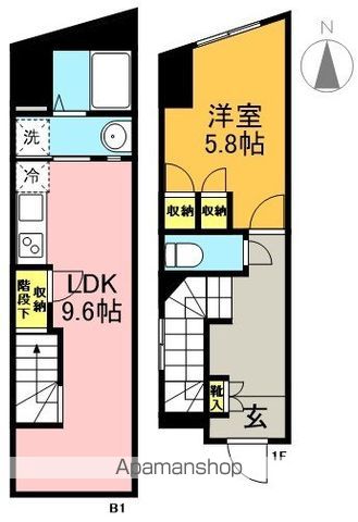 ザ・レジデンス下北アネックス 101号室 間取り