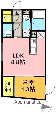 グローリオシェルト永福町 101号室 間取り