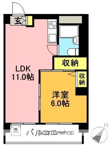 高井戸永谷マンション 908号室 間取り