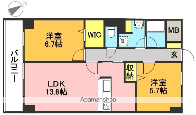 サンクレール高井戸 409号室 間取り