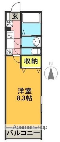 グリーンパル 301号室 間取り