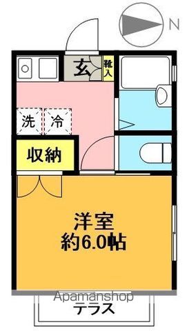 エクセル北沢 101号室 間取り
