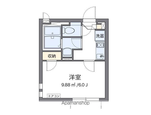 クレイノシンコーポ南烏山 101号室 間取り
