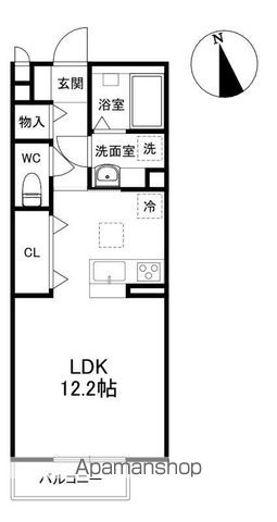 シャルマンハイム 101号室 間取り