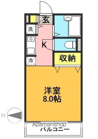 クラフトハウス 203号室 間取り