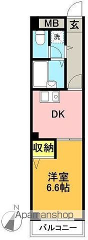 グランディール佐藤 303号室 間取り