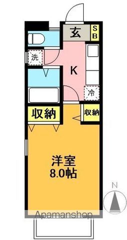 デリアス赤堤 203号室 間取り