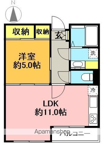 代田グリーンハイツ 203号室 間取り