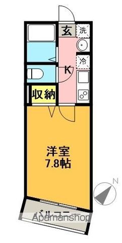 アベニール東松原 303号室 間取り