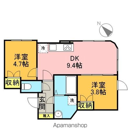 ＳＯＵ明大前 204号室 間取り