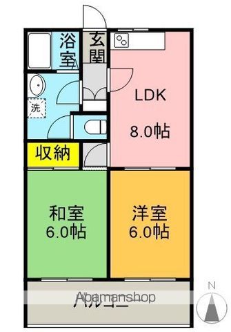 メゾンリバーサイドＣ棟 C202号室 間取り