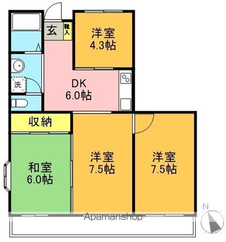 第二ハウス崔綜 225号室 間取り