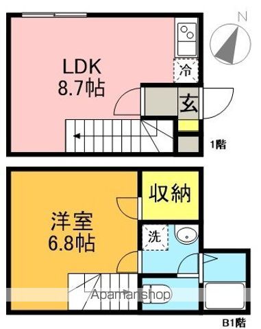 エムズグラン下北沢 104号室 間取り
