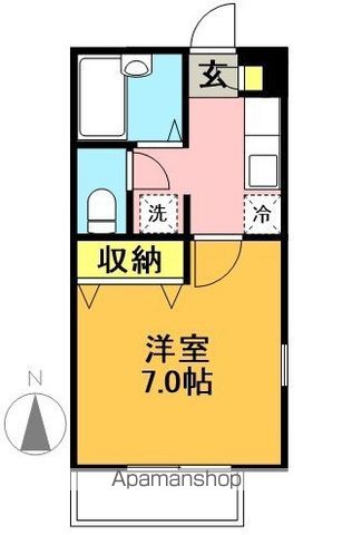 アピアス赤堤 201号室 間取り