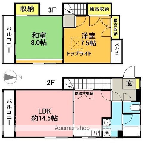 第五正吉マンション 203号室 間取り