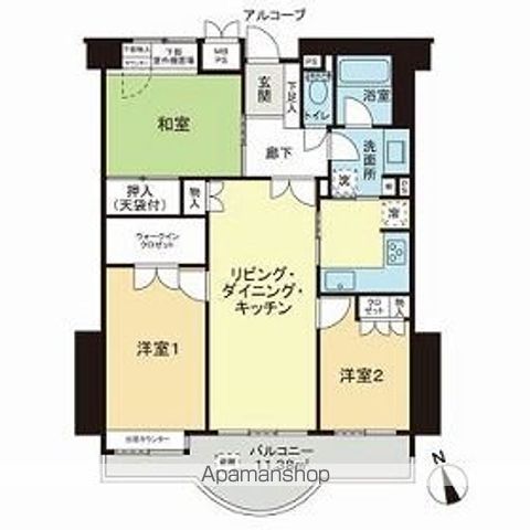 桜丘フラット 811号室 間取り