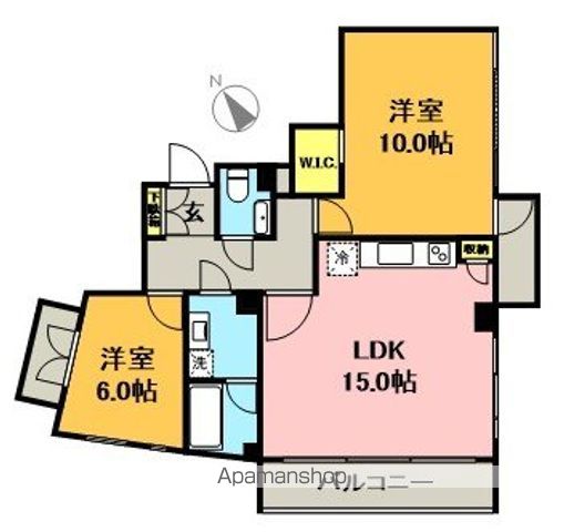 東松原レジデンス 302号室 間取り