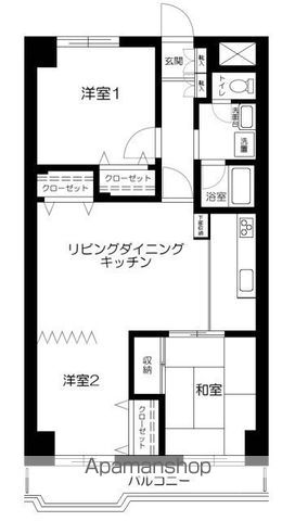 ハイムアゼリア 202号室 間取り