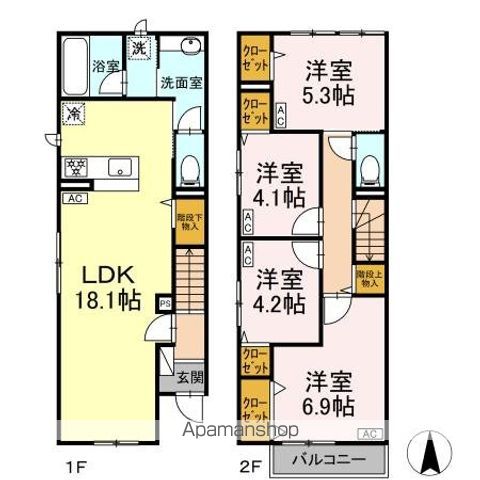 赤堤４丁目ＰＪ 101号室 間取り