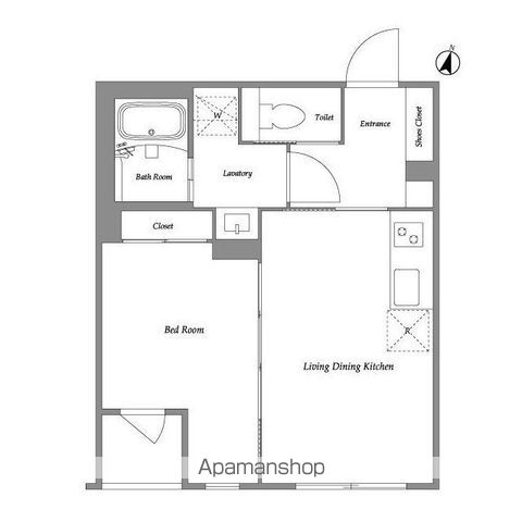 ＥＸＡＭ下北沢Ⅳ 203号室 間取り
