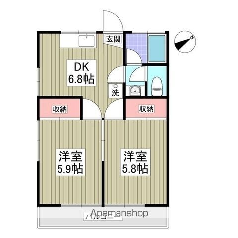 ハイツ久我山 206号室 間取り