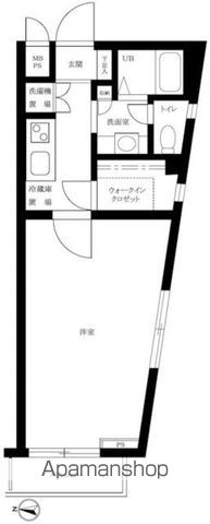 ルーブル芦花公園 221号室 間取り