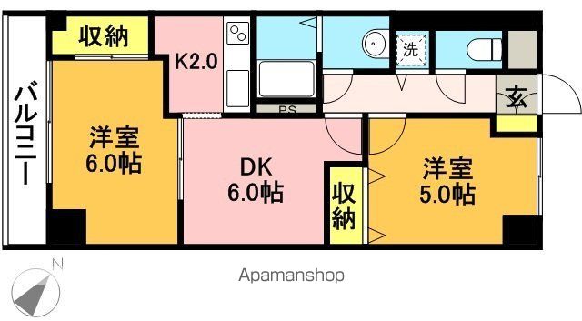 レジデンス浜田山 203号室 間取り