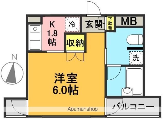 アベリア明大前 202号室 間取り