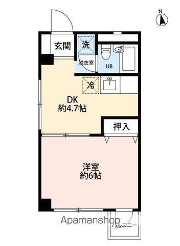ＪＭＢハイツ 1D号室 間取り