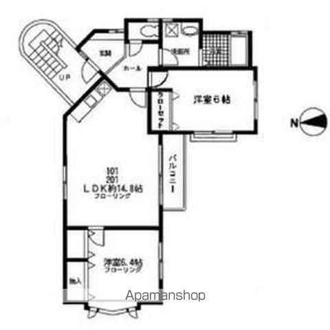 コンフォート久我山 201号室 間取り