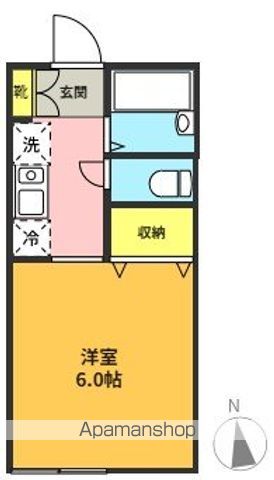プランドール 102号室 間取り