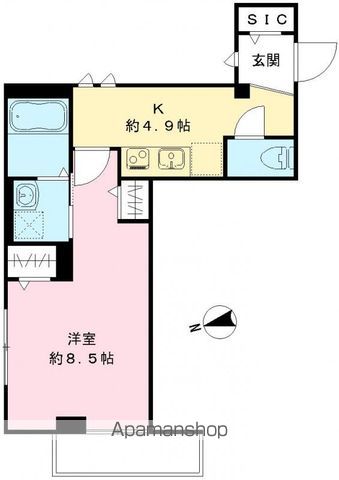 プラージュ桜丘 302号室 間取り