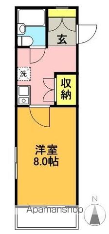 リシェス明大前 308号室 間取り