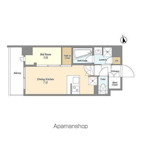 アジールコート下高井戸 501号室 間取り
