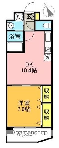 ビーコンヒル東松原 202号室 間取り