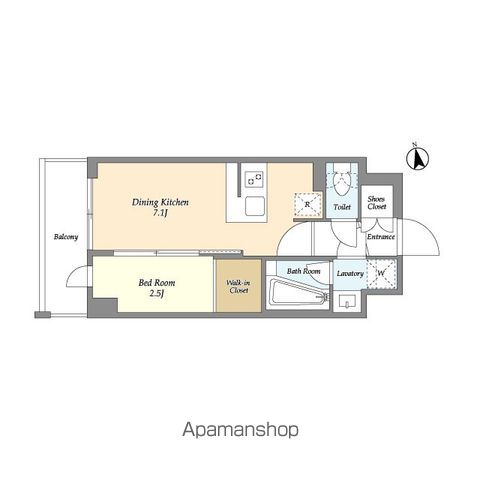 アジールコート下高井戸 204号室 間取り