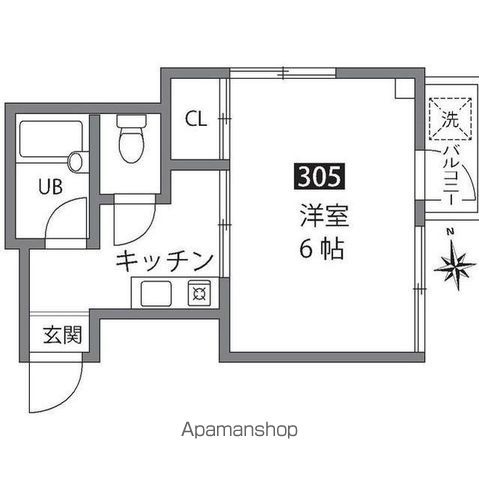 ピアクレスト経堂（旧コーポ・アオノ） 305号室 間取り