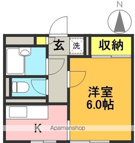 オーク・イースト 101号室 間取り