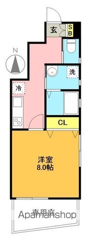 ショコラドコリーヌ 1号室 間取り