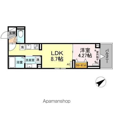 ルリアン船橋 203号室 間取り