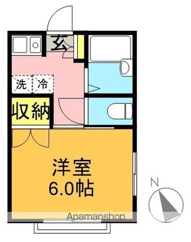 エクセル北沢 205号室 間取り