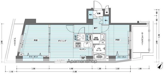 フェニックス代田橋Ｎｏｒｔｈ 510号室 間取り