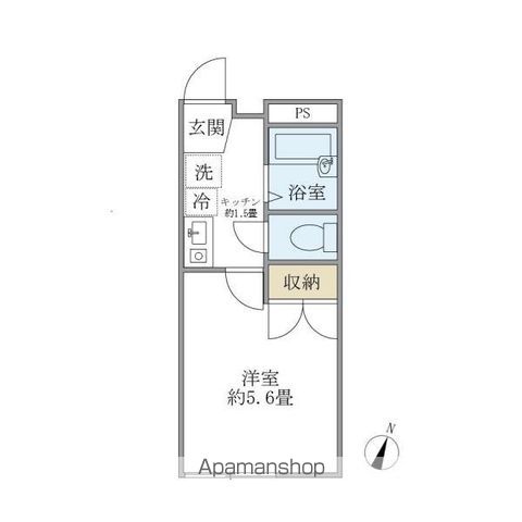 ＥＶＥＲＴＯＷ　Ｌｉｂｅｒｏ　ＳＨＩＭＯＴＡＫＡＩＤＯ 303号室 間取り