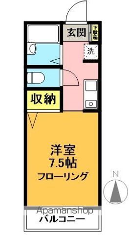 プティ 203号室 間取り
