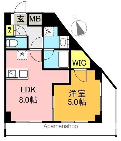 ガラ・シティ高井戸 6階号室 間取り