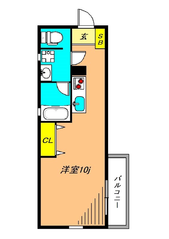 アヴィターレ小山  304号室 間取り